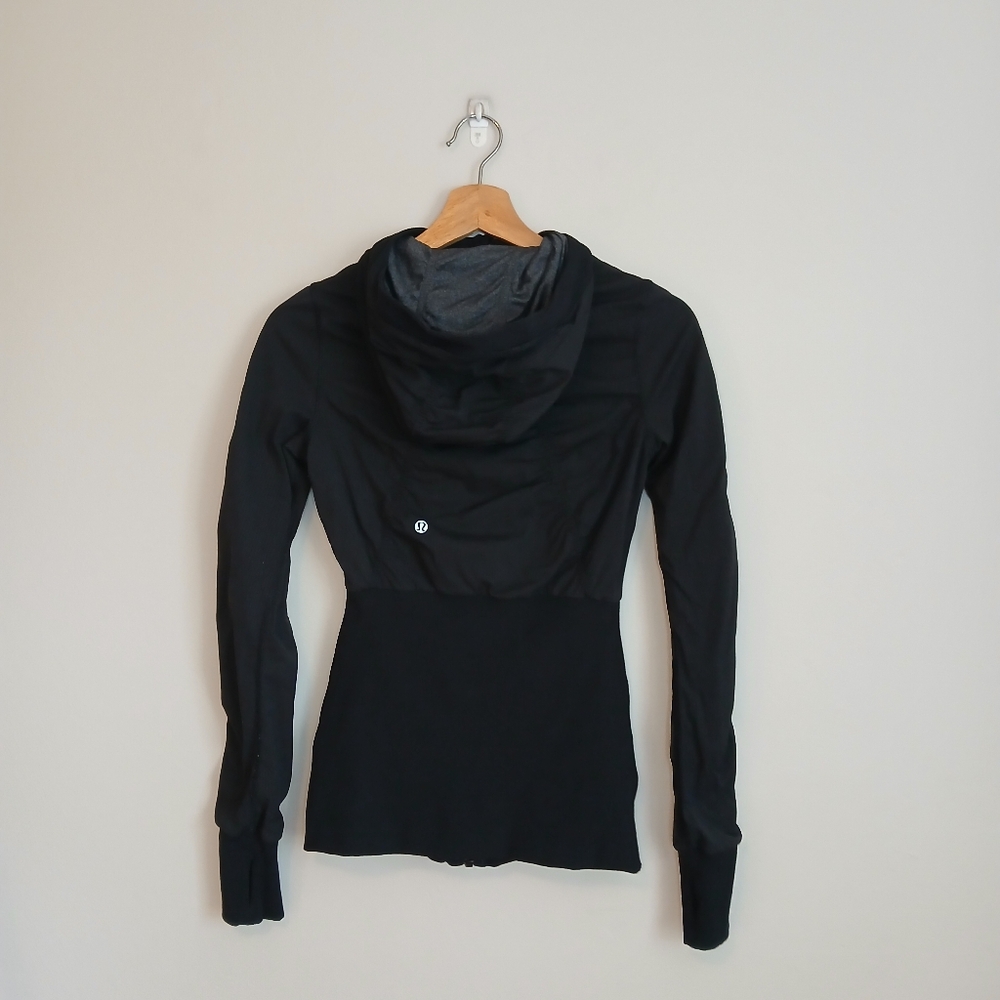 Lululemon Studio Dance Jacket Reversible Black Grey Size 4 - Picture 9 of 14